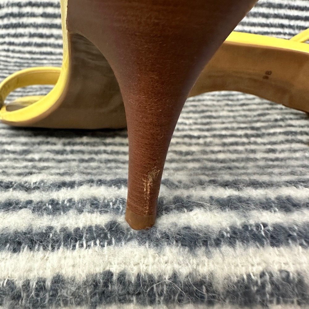 Talbots Yellow Ankle-Strap Flower Detail Sandals - Picture 10 of 10
